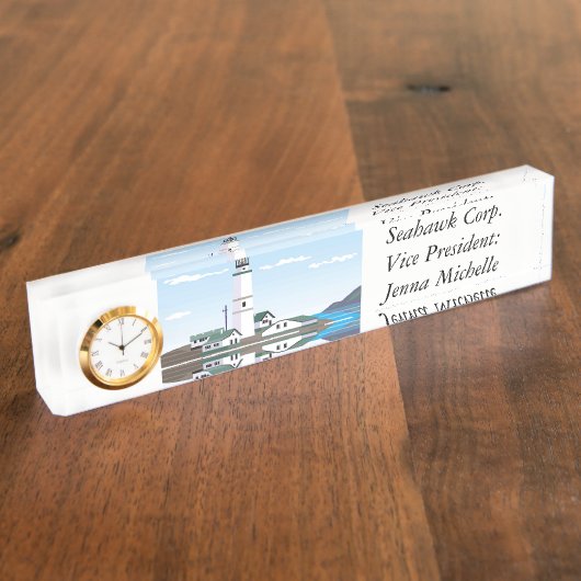 Das Square Lighthouse - Namensplakette (Seite)