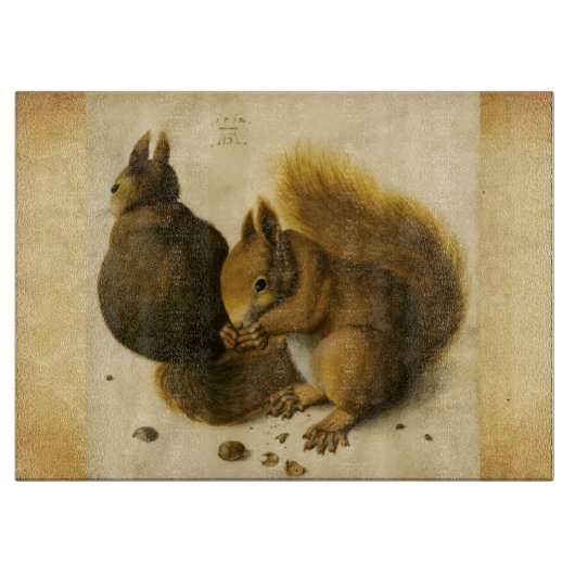 DAS SQUIRREL MIT NUTS Albrecht Durer Pergament Schneidebrett (Vorderseite)