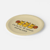 Das Squirrrels Steal Pappteller (Schrägansicht)