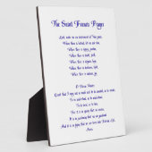 Das St. Francis Gebet Fotoplatte (Seite)