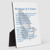 Das St. Francis Gebet Fotoplatte (Seite)
