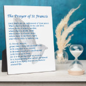 Das St. Francis Gebet Fotoplatte (Seite)