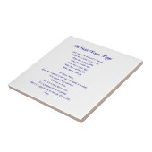 Das St- Francisgebet Fliese (Seite)