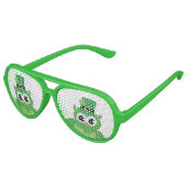 Das St. Patricks Day Party mit Uhu Sonnenbrille (Schrägansicht)