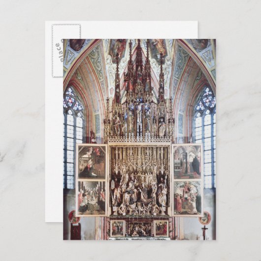 Das St. Wolfgang Altarpiece 1471-81 Postkarte (Vorne/Hinten)