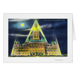 Das Staat Hauptstadt Gebäude in der Nacht