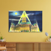 Das Staat Hauptstadt Gebäude in der Nacht Leinwanddruck (Insitu (Wohnzimmer))