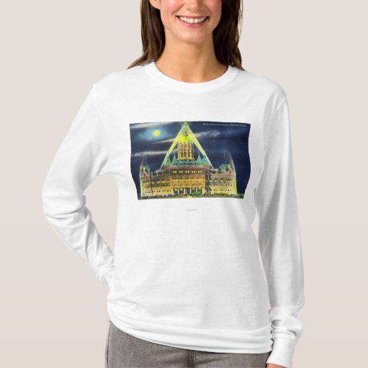 Das Staats-Hauptstadts-Gebäude nachts T-Shirt (Vorderseite)