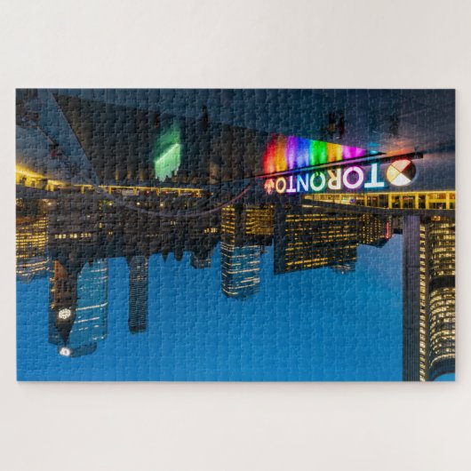 Das Stadtzentrum von Toronto bei Nacht Puzzle (Horizontal)