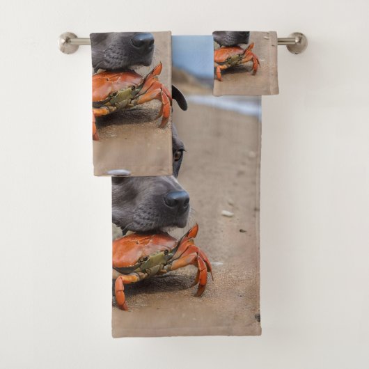 Das Staffy ist ein Freund mit Strandkrabbe, Badhandtuch Set (Insitu)