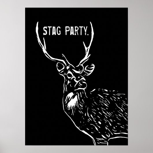 Das Stag, das Party Poster (Vorne)