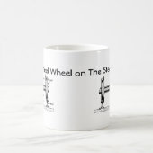 Das Stahlrad auf der Stahlschiene Kaffeetasse (Mittel)