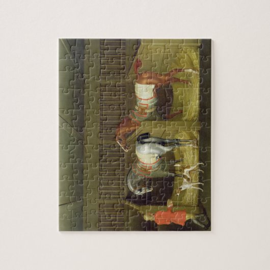 Das Ställe und zwei berühmte laufende Puzzle (Vertikal)