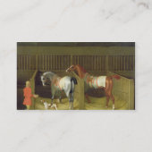 Das Ställe und zwei berühmte laufende Visitenkarte (Rückseite)