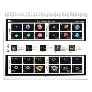 Das Standardmodell von Partikeln Kalender