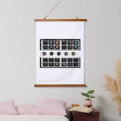 Das Standardmodell von Partikeln Wandteppich Mit Holzrahmen (Schlafzimmer)