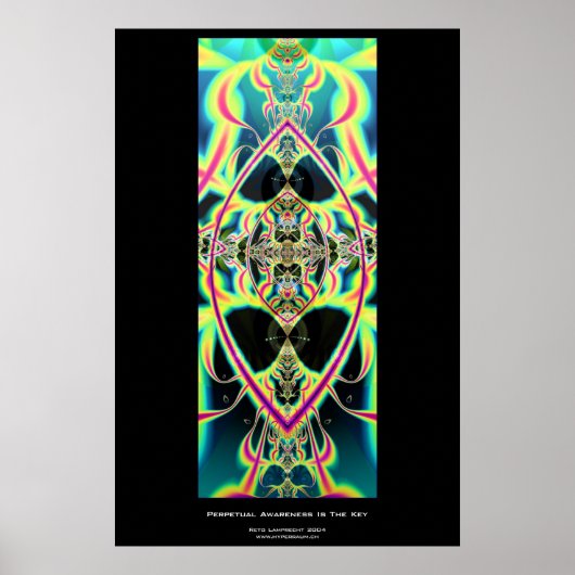 Das ständige Bewusstsein ist der Schlüssel Poster (Vorne)