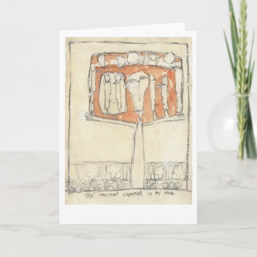 Das ständige Chat in meinem Kopf Karte (Vorderseite)