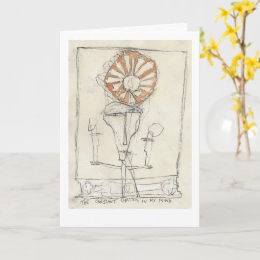 Das ständige Chat. Karte (Gelbe Blume)