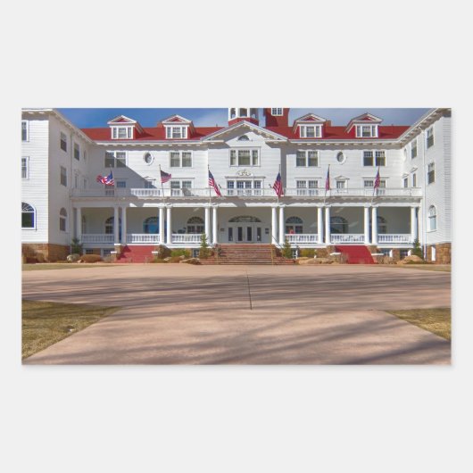 Das Stanley Hotel Rechteckiger Aufkleber (Vorderseite)