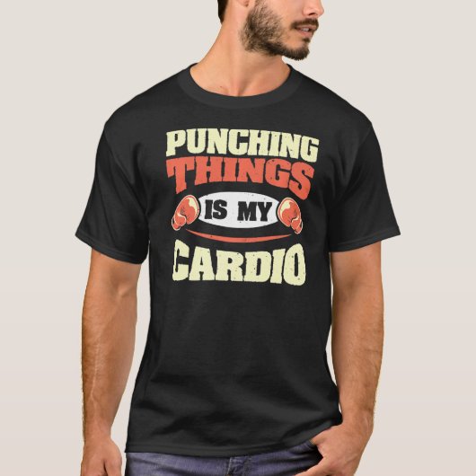Das Stanzen ist mein Cardio-Kickboxing-Boxspo T-Shirt (Vorderseite)