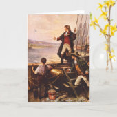 Das Star Spangled Banner von Percy Moran Karte (Gelbe Blume)