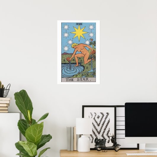 Das Star Tarot Card Poster (Heimbüro)