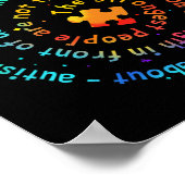 Das stärkste Bewusstsein der Menschen für Autismus Poster (Ecke)