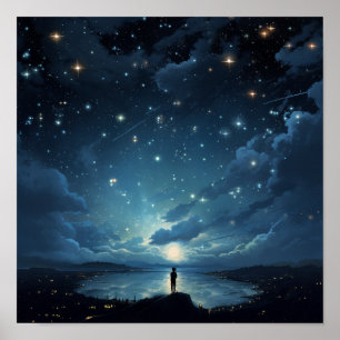 Das Starry Night Sky Poster zu bezaubern