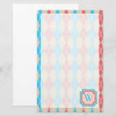 Das Stationery der Beach Raute Briefpapier (Vorne/Hinten)