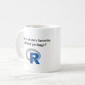 Das statistische Lieblingspaket eines Piraten Kaffeetasse (Vorderseite Links)