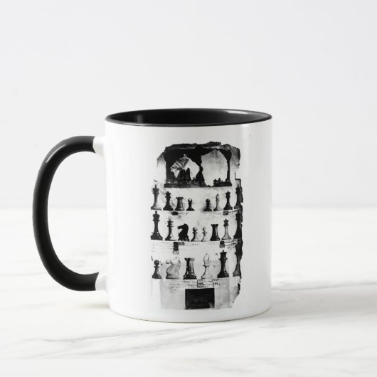 Das Staunton Chessmen-Patent-Zeichnen Tasse (Links)