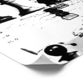 Das Staunton Chessmen Patent Zeichnend Poster (Ecke)