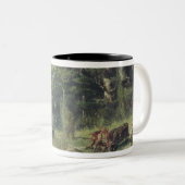 Das Steinzeitalter Zweifarbige Tasse (VorderseiteRechts)