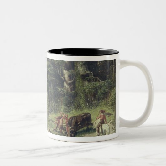 Das Steinzeitalter Zweifarbige Tasse (Rechts)