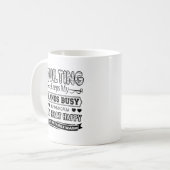 Das Steppen behält meine Handbeschäftigte Tasse (Vorderseite Links)