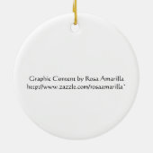 Das Steppen behält mich GESUND! Verzierung Keramikornament (Hinten)