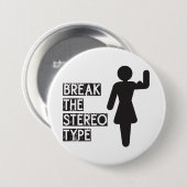 Das Stereotype brechen Button (Vorne & Hinten)
