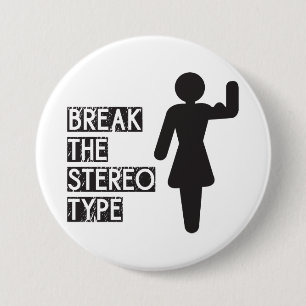 Das Stereotype brechen Button