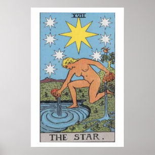 Das Stern-Tarot-Karten-Plakat Poster