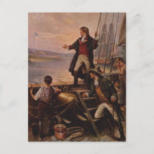 Das Sternenbanner Light Edward Percy Moran Postkarte