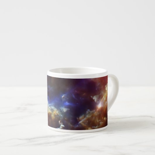 Das SternKinderzimmer des Rosette-Nebelflecks Espressotasse (Vorderseite Rechts)