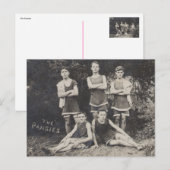 Das Stiefmütterchen-Schwimmteam Postkarte (Vorne/Hinten)