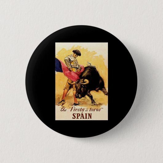Das Stierfest in Spanien Button (Vorderseite)