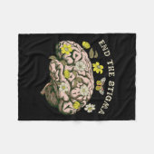 Das Stigma Awareness Mental Health Problems Vintag Fleecedecke (Vorderseite (Horizontal))