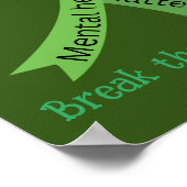 Das Stigma brechen, das Bewusstsein für psychische Poster (Ecke)