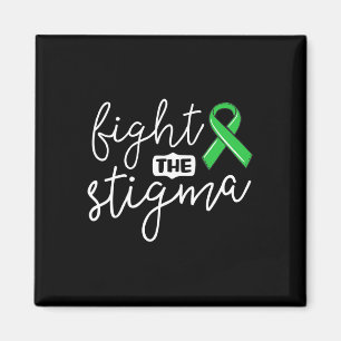 Das Stigma Mental Health Awareness Green Ribbon Magnet