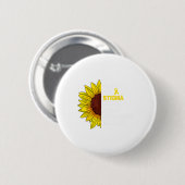 Das Stigma Mental Health Awareness Problem Sunflo Button (Vorne & Hinten)