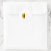 Das Stigma Mental Health Awareness Problem Sunflo Runder Aufkleber (Tasche)