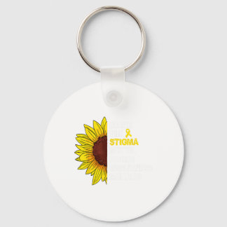 Das Stigma Mental Health Awareness Problem Sunflo Schlüsselanhänger